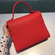 Delvaux Tempete MM Bag In Red 28x21x10.5cm - 5