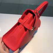 Delvaux Tempete MM Bag In Red 28x21x10.5cm - 3