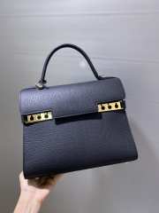 Delvaux Tempete MM Bag In Black 28x21x10.5cm - 1