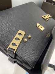 Delvaux Tempete MM Bag In Black 28x21x10.5cm - 5