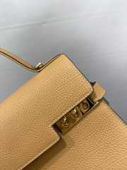 Delvaux Tempete MM Bag In Brown 28x21x10.5cm - 4