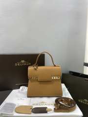 Delvaux Tempete PM Bag In Brown 21.5x19x10cm - 6