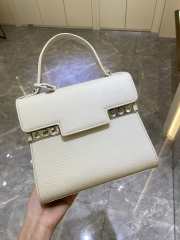 Delvaux Tempete PM Bag In White 21.5x19x10cm - 1