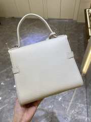 Delvaux Tempete PM Bag In White 21.5x19x10cm - 6