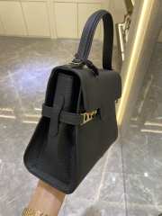 Delvaux Tempete PM Bag In Black 21.5x19x10cm - 2