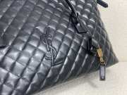 YSL Es Giant Travel Bag In Quilted Leather 56x50x19cm - 4