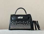 Hermes Kelly II Sellier Cloute In Black 19x12x16cm - 1