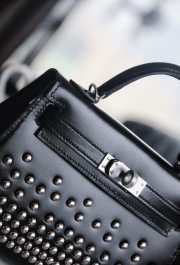 Hermes Kelly II Sellier Cloute In Black 19x12x16cm - 3