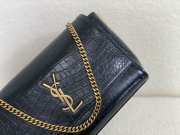 YSL Kate Reversible Leather & Suede Black Shoulder Bag 28.5x24x6cm - 3