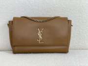 YSL Kate Reversible Leather & Suede Brown Shoulder Bag 28.5x24x6cm - 1