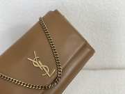 YSL Kate Reversible Leather & Suede Brown Shoulder Bag 28.5x24x6cm - 4