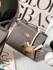 Hermes Kelly 20 Sellier Desordre Epsom Gray 20x15x9cm - 1