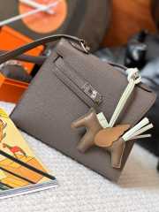 Hermes Kelly 20 Sellier Desordre Epsom Gray 20x15x9cm - 5