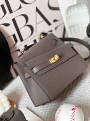 Hermes Kelly 20 Sellier Desordre Epsom Gray 20x15x9cm - 2