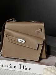 Hermes Kelly 20 Sellier Desordre Epsom Light Brown 20x15x9cm - 1