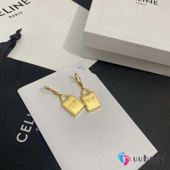 Celine padlock charm earrings - 1