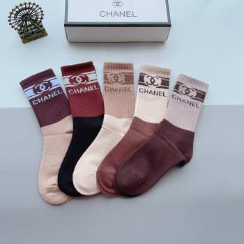 Chanel set 5 socks 