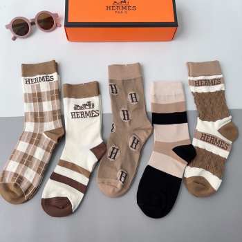 Hermes set 5 socks 