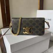 Celine Multipochette In Triomphe Canvas And Calfskin Tan 20.5x11x4cm - 1