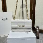 Celine Matelasses Monochrome in white 24×15×5cm - 1