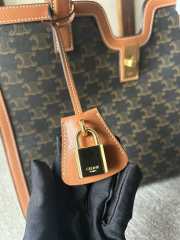 Celine Cabas 16 Bag In Triomphe Canvas And Calfskin - 3