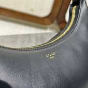 Celine Medium Ava Bag With Strap In Smooth Calfskin Black 24.5x17x9cm - 4