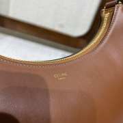 Celine Medium Ava Bag With Strap In Smooth Calfskin Brown 24.5x17x9cm - 2