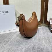 Celine Medium Ava Bag With Strap In Smooth Calfskin Brown 24.5x17x9cm - 4