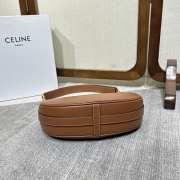 Celine Medium Ava Bag With Strap In Smooth Calfskin Brown 24.5x17x9cm - 6