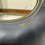 Celine Medium Ava Bag With Strap In Smooth Calfskin Black/brown 24.5x17x9cm - 6