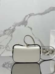 Prada white leather shoulder bag 20.5x10.5x4cm - 5