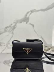 Prada black leather shoulder bag 20.5x10.5x4cm - 1