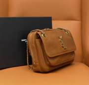 YSL Niki Camera Brown Bag in Smooth Leather 26×19×7.5cm - 6