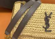 YSL Medium Niki Raffia Shoulder Bag 22x16x7cm - 3