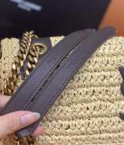 YSL Medium Niki Raffia Shoulder Bag 28x20x8cm - 4