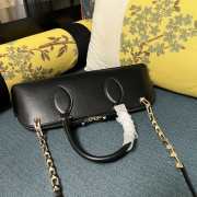 Valentino Garavani Rockstud Black E/W Calfskin Handbag 34x11x8cm - 3