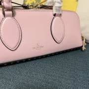 Valentino Garavani Rockstud Pink E/W Calfskin Handbag 34x11x8cm - 4