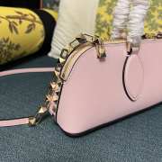 Valentino Garavani Rockstud Pink E/W Calfskin Handbag 34x11x8cm - 6