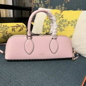 Valentino Garavani Rockstud Pink E/W Calfskin Handbag 34x11x8cm