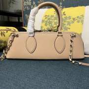 Valentino Garavani Rockstud Beige E/W Calfskin Handbag 34x11x8cm - 6