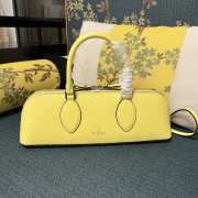 Valentino Garavani Rockstud Yellow E/W Calfskin Handbag 34x11x8cm - 1