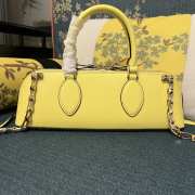 Valentino Garavani Rockstud Yellow E/W Calfskin Handbag 34x11x8cm - 5