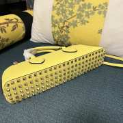 Valentino Garavani Rockstud Yellow E/W Calfskin Handbag 34x11x8cm - 3