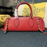 Valentino Garavani Rockstud Red E/W Calfskin Handbag 34x11x8cm - 5