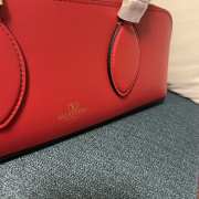 Valentino Garavani Rockstud Red E/W Calfskin Handbag 34x11x8cm - 4