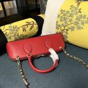 Valentino Garavani Rockstud Red E/W Calfskin Handbag 34x11x8cm - 3