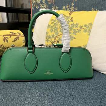 Valentino Garavani Rockstud Green E/W Calfskin Handbag 34x11x8cm