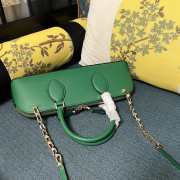 Valentino Garavani Rockstud Green E/W Calfskin Handbag 34x11x8cm - 4