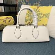 Valentino Garavani Rockstud White E/W Calfskin Handbag 34x11x8cm - 1