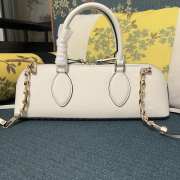 Valentino Garavani Rockstud White E/W Calfskin Handbag 34x11x8cm - 5